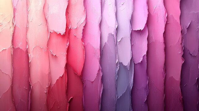 Textured strokes of pink and purple hues create an abstract grad