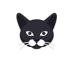 Black-Cat-Face-Icon-Cartoon-Vector-Illustration_Pet_Animal