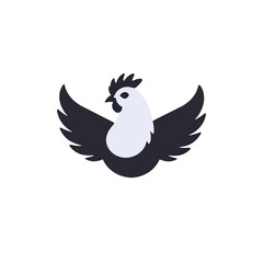 Fototapeta premium Chicken-Logo-Design_Farm-Animal_Poultry_Vector_Illustration