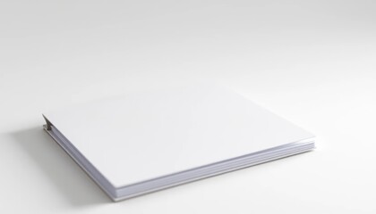 Blank White Hardcover Book