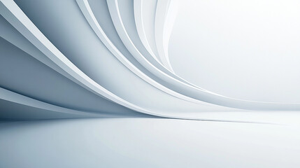 青の美しい曲線　ビジネス背景イラスト　generative ai
