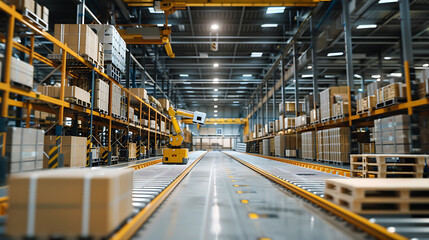 A robotic arm in an AI powered production facility, assembling medical devices for personalized health care, Med-tech style