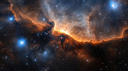 Naklejka premium Galaxy Cluster Spreading Across Cosmic Infinity ULTIMATE