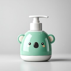 Obraz premium Koala shaped soap dispenser product on white background