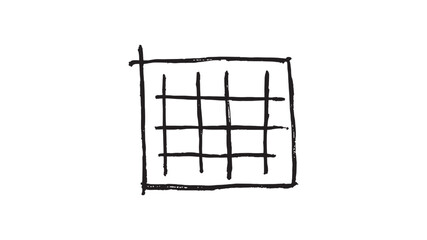 Spreadsheet line art illustration representing data organization and analysis tools