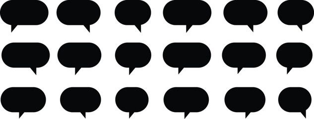 Speech Bubble set. Talk bubble. Speech bubble comic buttons for web design. Speech bubble collection. Chat vector icon. Talk bubble speech icon. Empty bubbles vector design element. Speech bubble set 