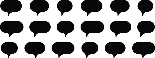 Speech Bubble set. Talk bubble. Speech bubble comic buttons for web design. Speech bubble collection. Chat vector icon. Talk bubble speech icon. Empty bubbles vector design element. Speech bubble set 