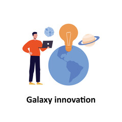 Galaxy innovation Vector illustration which can easily modify or edit