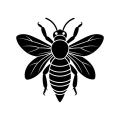 Bee Silhouette vector illustrator