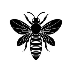 Bee Silhouette vector illustrator