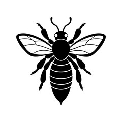 Bee Silhouette vector illustrator