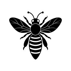 Bee Silhouette vector illustrator