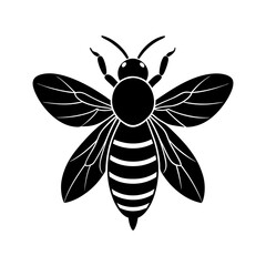 Bee Silhouette vector illustrator