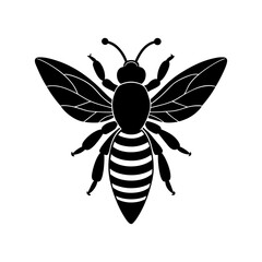 Bee Silhouette vector illustrator