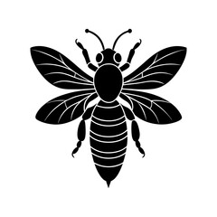 Bee Silhouette vector illustrator