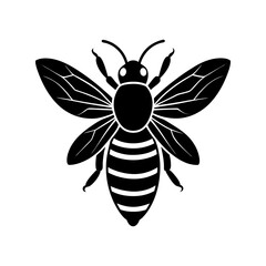 Bee Silhouette vector illustrator