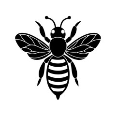 Bee Silhouette vector illustrator