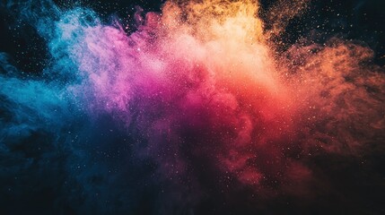 Fototapeta premium Cosmic Nebula: A Symphony of Color and Light