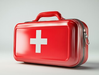 Fototapeta premium Red first aid kit