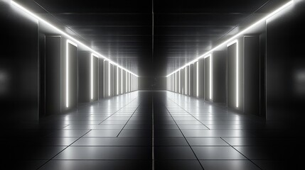 Futuristic Neon Corridor