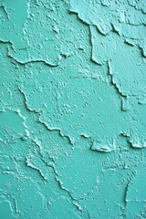 Vivid Turquoise Textured Wall, Background With Subtle Lighting Gradients, Studio Shot