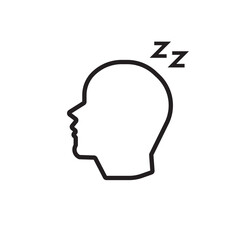 person sleeping icon editable outline stroke vector eps