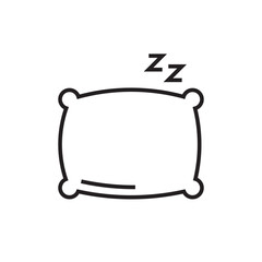 pillow sleep icon editable outline stroke vector eps