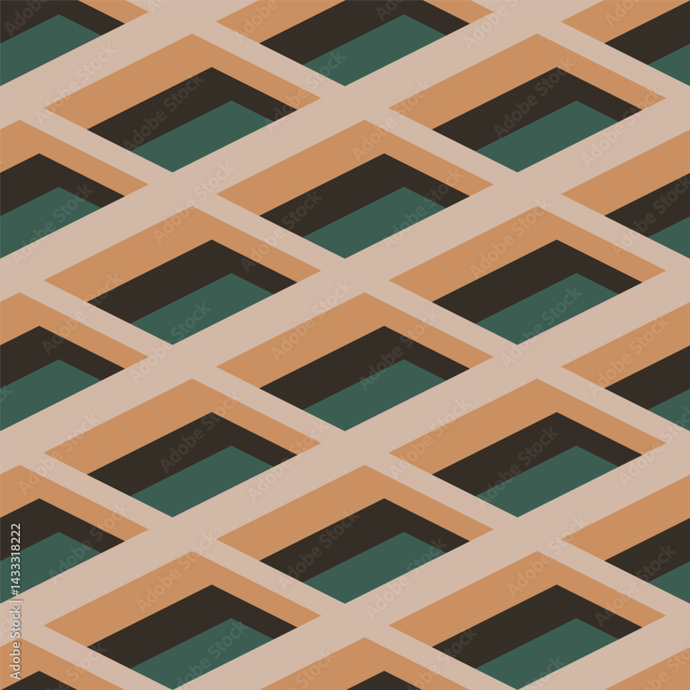 Aufkleber geometric pattern background, abstract seamless background with retro color