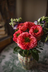 Beautiful bouquet of red roses