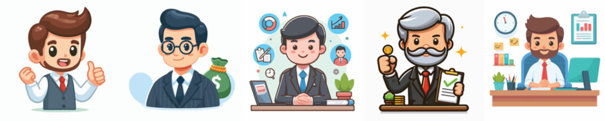 Vector of a businessman 