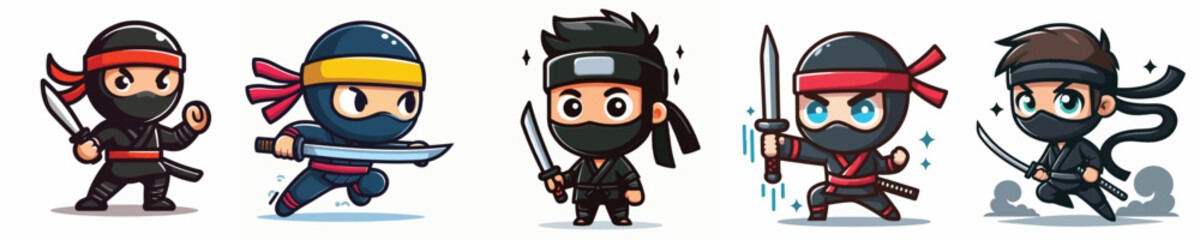 vector of a ninja