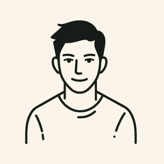 adult male line art vector
