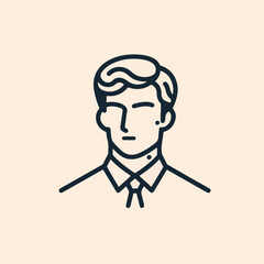 adult male line art vector