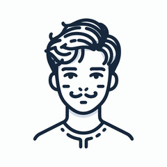 adult male line art vector