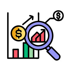 Financial analysis of business, marketing and revenue growth
