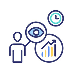 Business Performance Metrics Visual, KPI Analytics, and Time