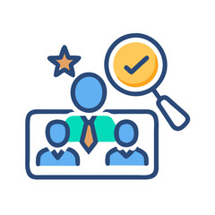 Talent Acquisition Strategy, Candidate Selection, Human Resource Management Icon