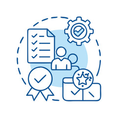 Quality Standards and Assurance Icon Representing Business Excellence