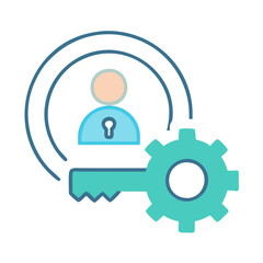 User Authentication Access Management Configuration Settings Vector