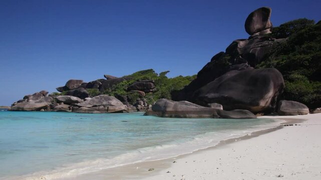Beautiful view of the rock Sail on Similan, Thailand