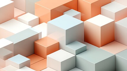 Abstract 3D Cube Pattern.