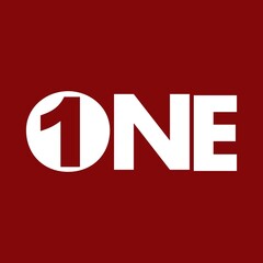 Bold ONE Typography Logo Design, Bold ONE negative space Logo Design