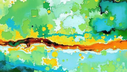 Obraz premium Abstract Colorful Splashes