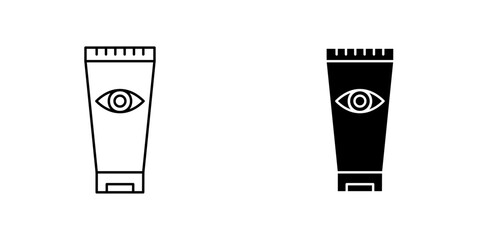 Eye cream icon vector illustration for web, ui designs