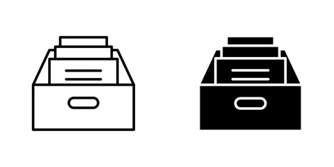 Folder box icon vector illustration for web, ui designs