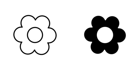 Flowers icon vector illustration for web, ui designs