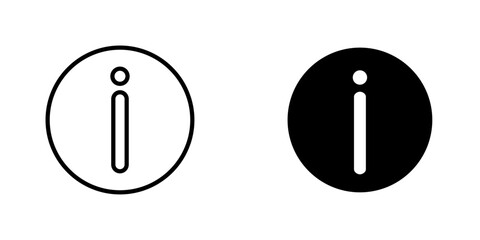 Information icon vector illustration for web, ui designs