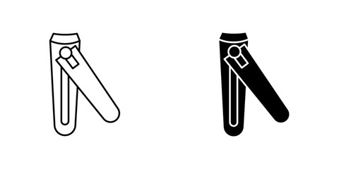 Nail clipper icon vector illustration for web, ui designs