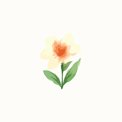 vector illustration of flowers in watercolor style