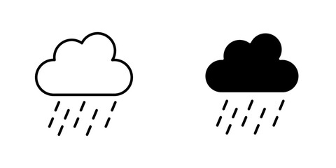 Rainy icon vector illustration for web, ui designs